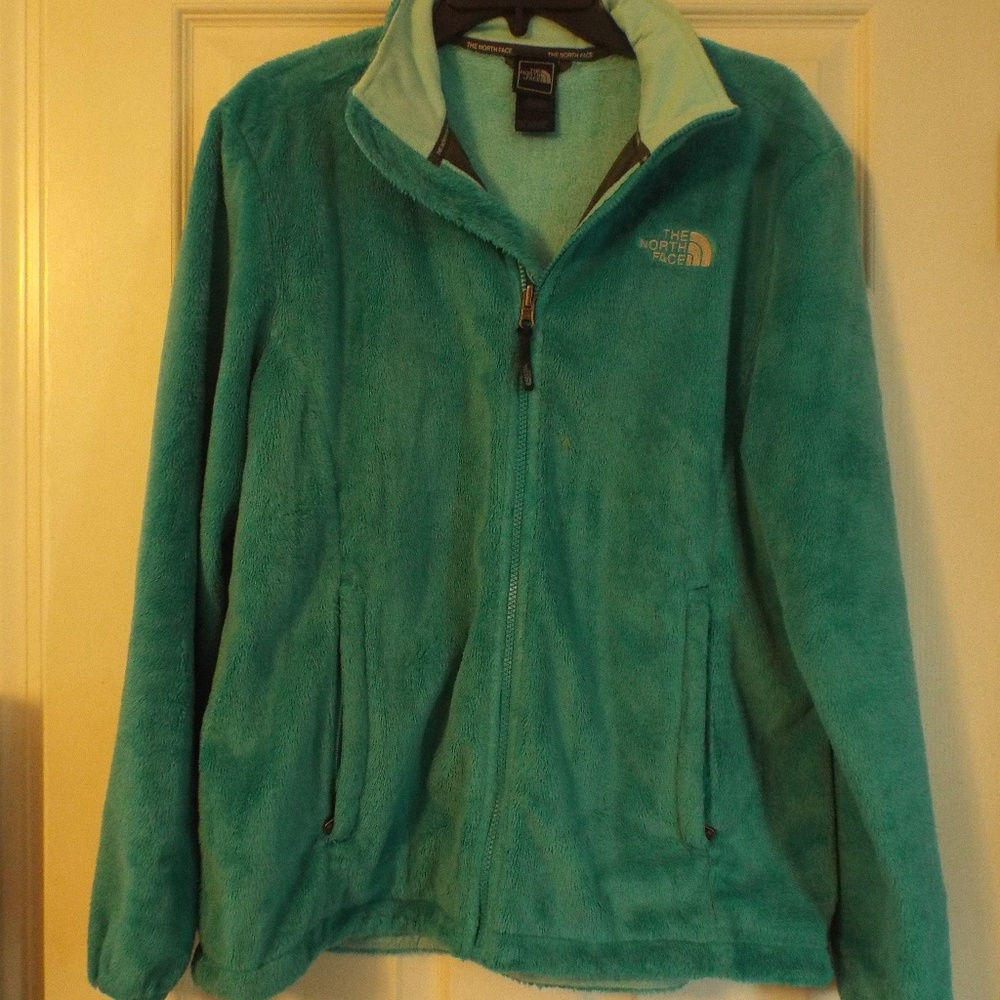 Teal Fuzzy NorthFace